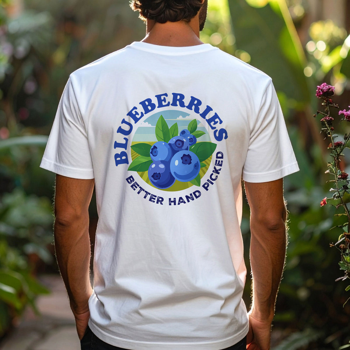 Blueberries Better Hand Picked Tee