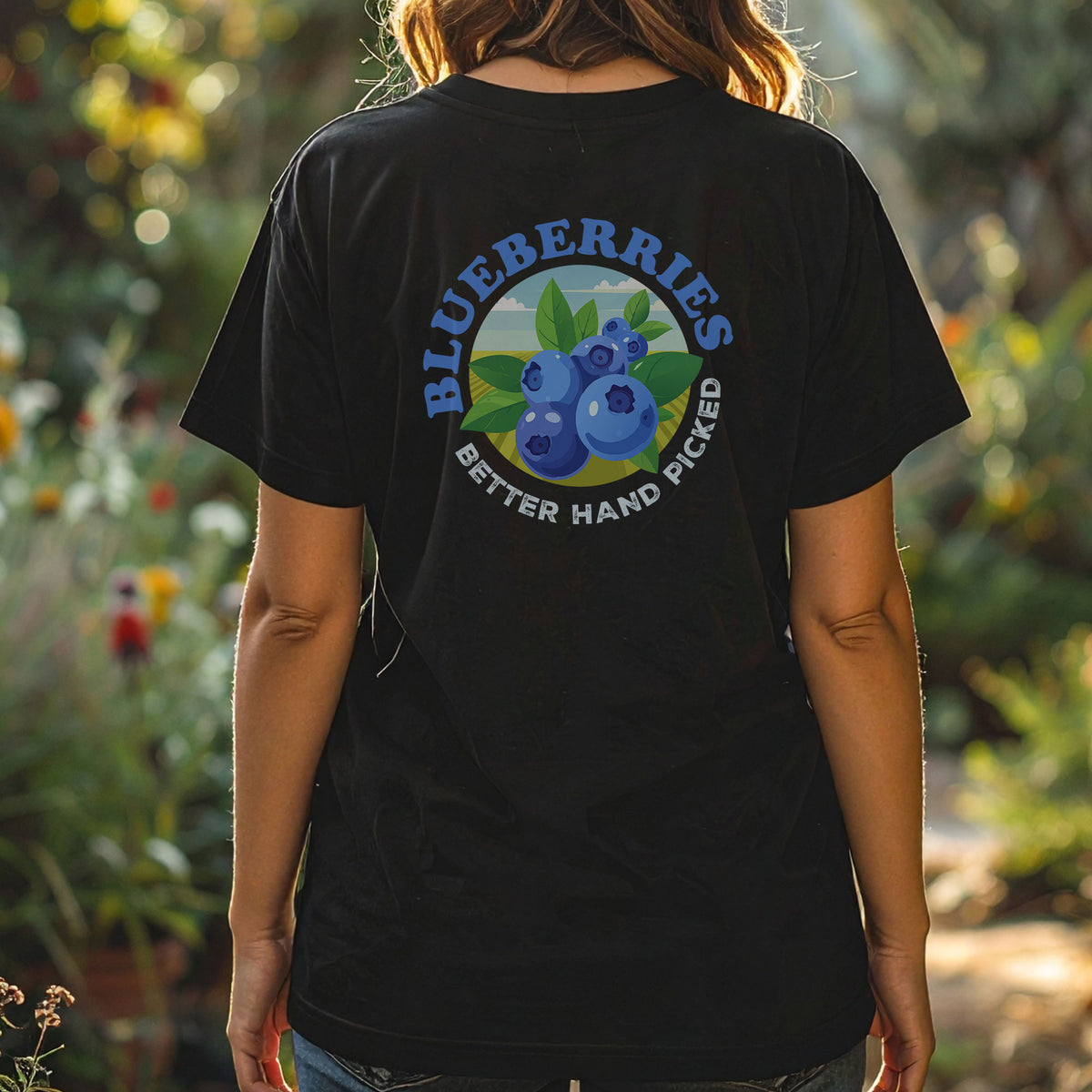 Blueberries Better Hand Picked Tee