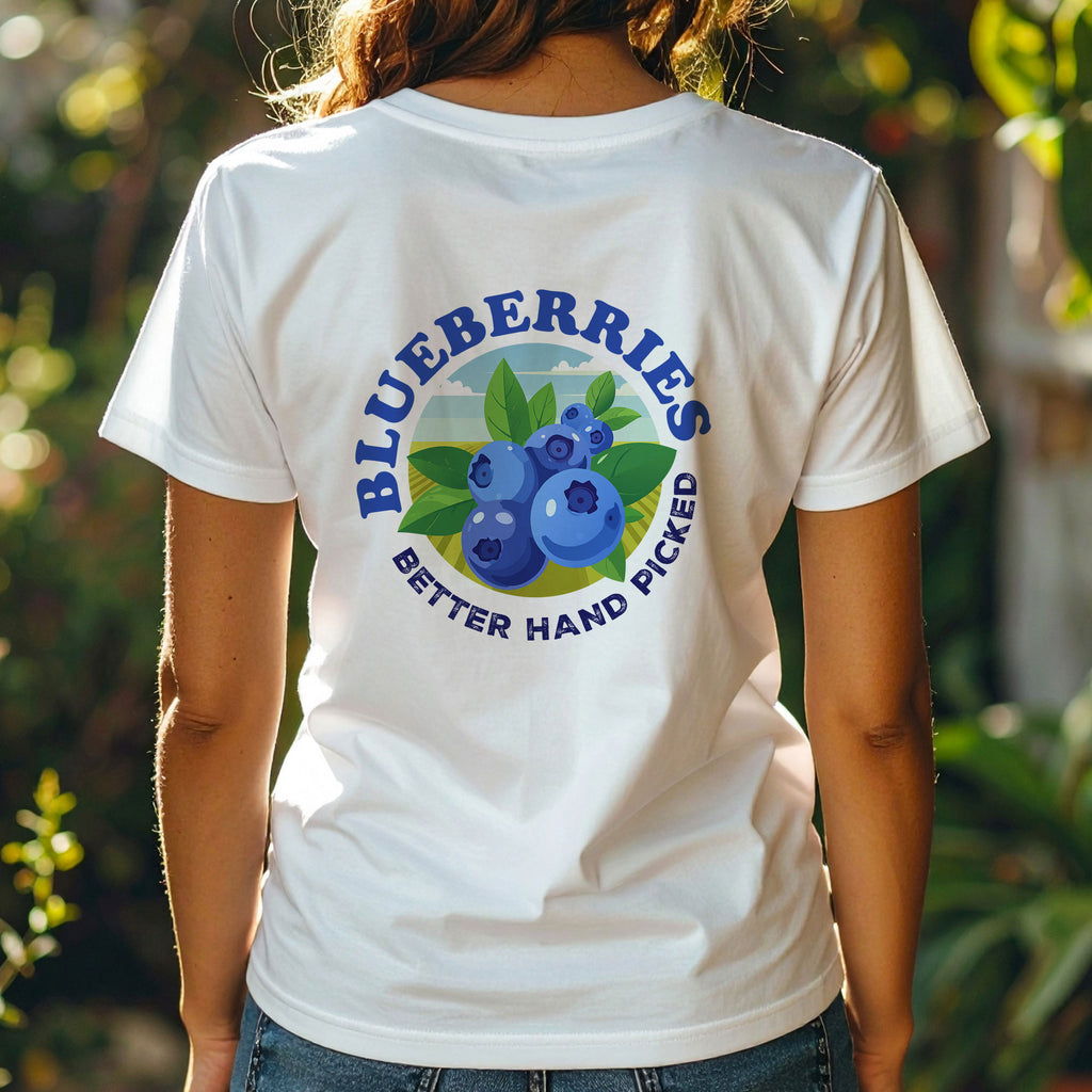 Blueberries Better Hand Picked Tee